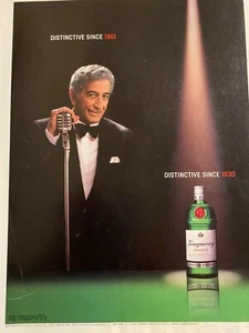 Tony Bennett, Tanqueray, Full Page Print Ad - Picture 1 of 1