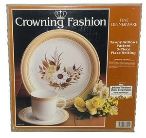 CROWNING FASHION 3-Piece Dinnerware Set Plate Cup & Saucer by JOHANN HAVILAND - Picture 1 of 2