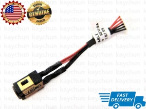 Genuine DC IN Power jack with cable 50.4WM07.001 plug in charging port connector - Picture 1 of 4