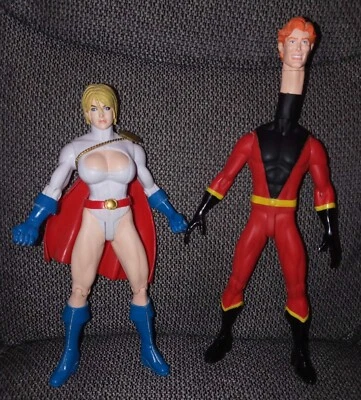 DC Direct Power Girl and Elongated Man 6" 1/12 scale JLA JLI JLE JSA - Image 1 of 4