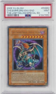 CHAOS EMPEROR DRAGON YUGIOH 1ST EDITION HOLO TLM-ENSE2 PSA 91847650  MINT 9 2005 - Image 1 of 2