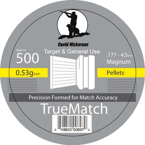 David Nickerson Tin of 500 True Match Air Rifle Gun Target Shooting .177 Pellets - Picture 1 of 1