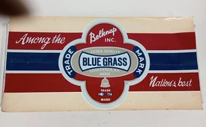 Vtg Kentucky Belknap Blue Grass Decal, 9 x 18 " Read Plz - Picture 1 of 5