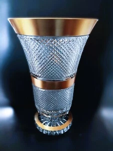 Cristal bohemio checo - Jarrón cristal corte 36cm/14" II. - Imagen 1 de 5