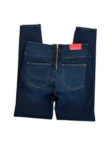 SPANX Signature Waist Skinny Jeans Women's 28 Blue NWT Back Exposed Zipper - Picture 1 of 13