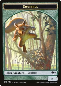 Squirrel Token 10x - Green - Ljunggren Art - MH1 Modern - MTG Magic NM - Picture 1 of 1