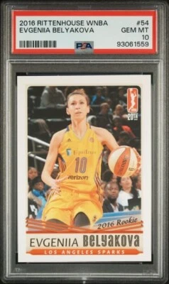 2016 Rittenhouse WNBA PSA 10 Evgeniia Belyakova Rookie Los Angeles Sparks - Image 1 of 2