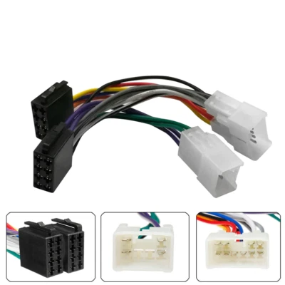 Cavo radio autoradio ISO tutte le TOYOTA Yaris Rav4 Corolla Auris DAIHATSU LEXUS - Immagine 1 di 3