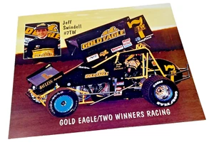 1994 Jeff Swindell zwei Gewinner Sprint Auto Team Heldenkarte - 8 Zoll x 10 Zoll - Bild 1 von 2