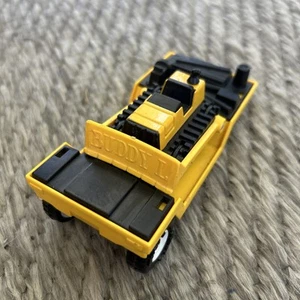 VTG 1980 Buddy L Bull Dozer/Tractor Toy & 1984 Buddy L Car Construction Trailer - Picture 1 of 8