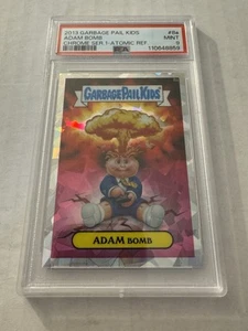 2013 Topps Chrome Garbage Pail Kids Adam Bomb Series 1 Atomic Refractor PSA 9 - Picture 1 of 2