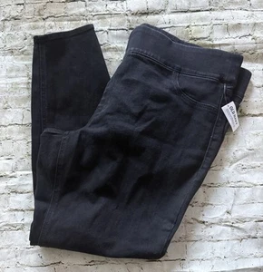 Old Navy Mid Rise Jeggings schwarz Denim Jeans verstellbarer Bund Gr. 22 Plus - Bild 1 von 7