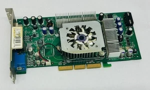 128MB XFX NVIDIA GeForce FX5900XT DDR DVI VGA S-Vid AGP Graphics Card Noisy Fan - Picture 1 of 6