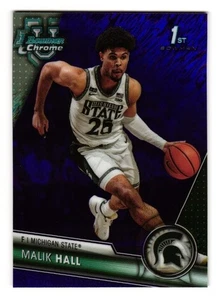 2023-24 Bowman University Chrome Sapphire #55 Malik Hall Michigan State - Bild 1 von 2