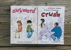 π 2-PACK BUNDLE π Awkward & Crush Books by Chmakova, Svetlana - Paperback - Picture 1 of 2