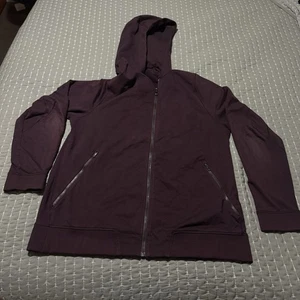 Lululemon Burgundy LM4633 Cross Cut Hoodie Gr. XL Herren Full Zip Pullover Gebraucht - Bild 1 von 5