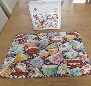 WENTWORTH WOODEN JIGSAW PUZZLE- EXTRA DIFFICULT- TEATIME TEA-SER- IMMACULATE - Picture 1 of 6