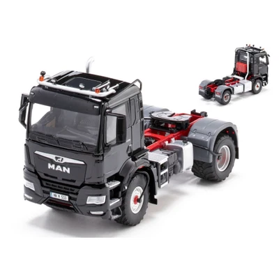 MAN TGS 18.510 4x4 BL 2-AXLE -TRUCK BLACK 1:32 Wiking Camion Modellino Nuovo - Immagine 1 di 3