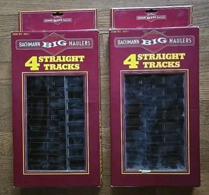 2 Bachmann Big Haulers G Scale Straight Track 4 Pack Eight Pieces - Picture 1 of 2