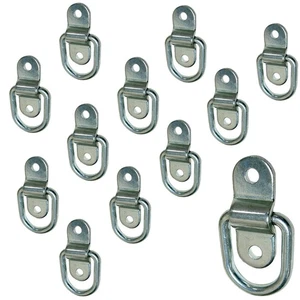 Stainless Steel D-ring Tiedown Anchors 3,500 lb. Capacity Tie Downs 12-Pack - Picture 1 of 3