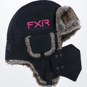 FXR - Trapper Hat Black/Elec Pink - Bild 1 von 3