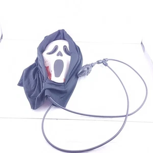 Ostern unbegrenzt blutender Schrei Geist Gesichtsmaske Herz Pumpe Blut Halloween SCHWARZ - Bild 1 von 6