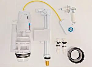 SHERBOURNE LEVER OPERATED DUAL FLUSH VALVE, INLET VALVE & CISTERN  FITTING PACK - Picture 1 of 11