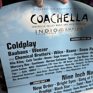 Póster de alineación del Festival de Música y Artes del Valle de Coachella 2005 24x18 - Imagen 1 de 11
