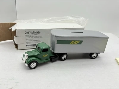 Ertl ABF Arkansas Best Freight Tractor Trailer Bank 1/43 MIB 1937 Ford Cab - Image 1 of 4