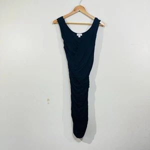 Witchery Bodycon Dress Black Ruched Elegant Formal Party Evening Size 8 - Picture 1 of 19