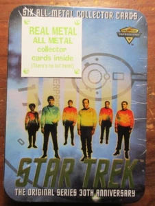 Star Trek Karten 30 Jahre Jubiläum - Sechs Ganzmetall Sealed - Top Neuzustand - Bild 1 von 8