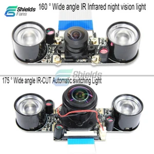 IR Surveillance Camera OV5647 with 2x 3W Infrared Light For Raspberry Pi4B/3B - Afbeelding 1 van 22
