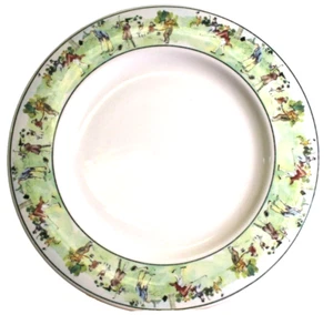 Syracuse China Company Serving Platter Plate 12" Round With Golfers Golf Green - Picture 1 of 7