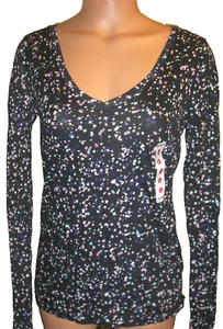 Top de manga larga con estampado de estrellas Bongo Juniors, grande NUEVO NUEVO CON ETIQUETAS - Imagen 1 de 5