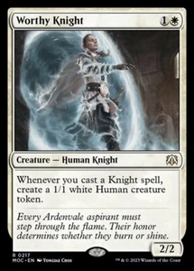 x1 Worthy Knight R MTG Commander: March of the Machine M/NM, English - Picture 1 of 1