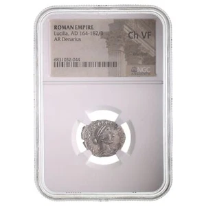 Rare COINS FROM THE MOVIES: Lucilla Roman Silver Denarius - NGC - (CH-VF) - Picture 1 of 2