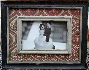 Rustic Tuscan Style Wood Photo Frame ( 6 " x 4 " ) BRAND NEW - Picture 1 of 2