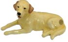 John Beswick JBD54 Chien Labrador - Golden Retriever Couché Céramique Figurines