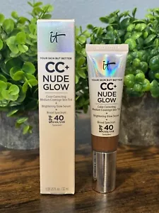 IT Cosmetics CC+ Nude Glow Skin Tint SPF 40 - 1.08 fl oz - Deep Honey - Picture 1 of 4