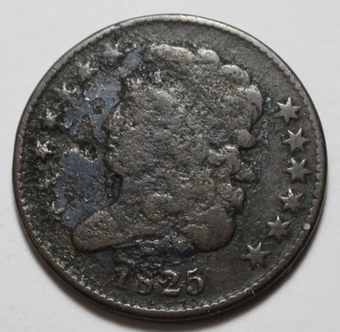 1825 Half Cent RT116 Cover