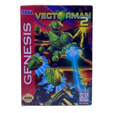 Vectorman 2 (Sega Genesis, 1996) CIB Complete in Box w/ Manual & Reg Card