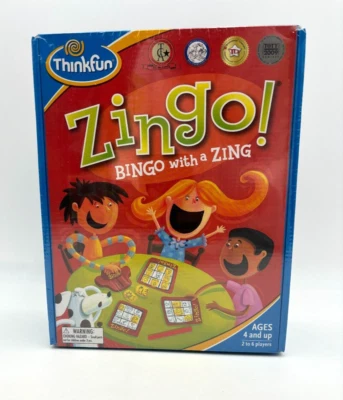 New and Sealed! ThinkFun Zingo! Bingo With A Zing Matching Game - NEW - Image 1 of 4