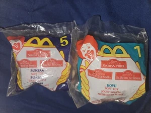 Konvolut Plüsch Simba und Kovu McDonalds Spielzeug 1998 Vintage  - Bild 1 von 1