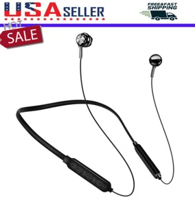 Sweatproof Bluetooth Earbuds Stereo Sport Neckband Wireless Headphones Headset - Photo 1 sur 12