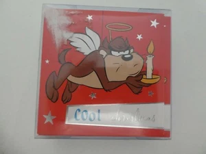 WARNER BROS TASMANIAN DEVIL, DAFFY, BUGS, TWEETIE XMAS CARDS - NEW VINTAGE - Picture 1 of 2
