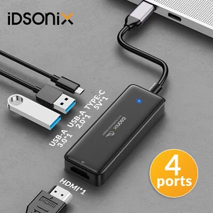 4 in 1 Type C Dock Hub USBC Laptop Docking Station Adapter For MacBook PC Laptop - Picture 1 of 8