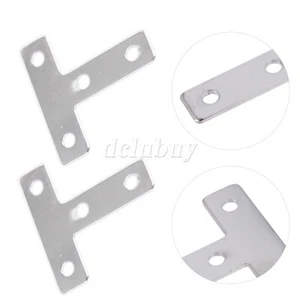 10 x Carbon Steel Flat Corner Brace 2020T for Assembly Line Workbenches - Bild 1 von 6