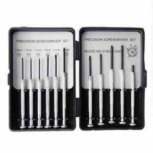 11 Pcs Precision Screwdriver Kit Phillips Cross Flat Slot Slotted Head Set USA - Picture 1 of 7