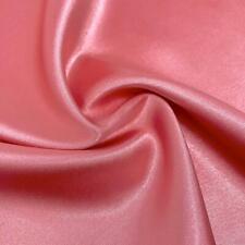 Charmeuse Satin Fabric Stretch | 58" Wide Silky, Bridal Fabric By The Yard Coral