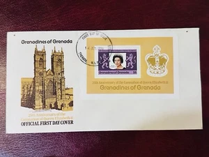 GRENADINES OF GRENADA FDC 1978 25th ANNIVERSARY CORONATION QE11 - Picture 1 of 2